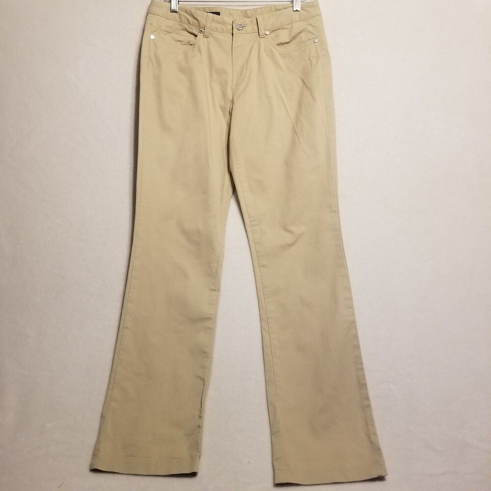 Brooks Brothers 6 Pants Beige Jackie Fit Straight Leg Stretch 5 Pocket Academia
